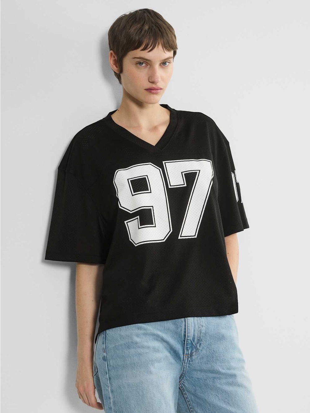 NWOT TNA Court Mesh Endgame Jersey Aritzia Black Size 1 Small